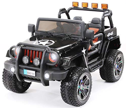 Actionbikes Coche ELECTRICO para NIÑO Jeep Wrangler 2 PLAZAS 24 V