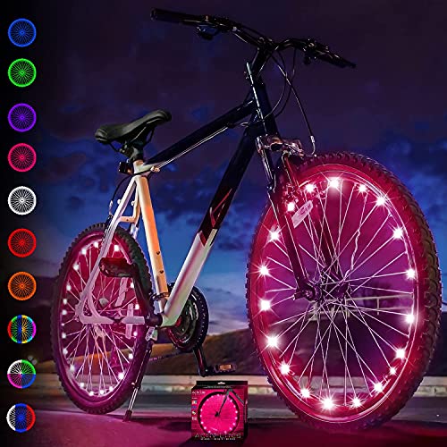 Activ Life Luces LED bicis (Set de 2 Rosa). Regalo de cumpleaños más Popular para niñas de 3+, Adolescentes y Mujeres. Regalo Original de San Valentín para su Mujer, Madre, Amiga, Hermana.