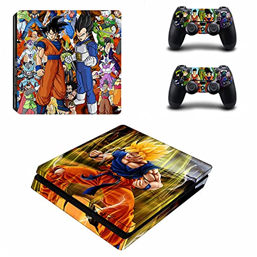 Adhesivo para PS4 Slim, Vinilo con Personajes De Anime, Calcomanía para Consola Y Controladores Delgados PS4, Adhesivos De Piel para Playstation 4, Película Protectora Delgada,0302