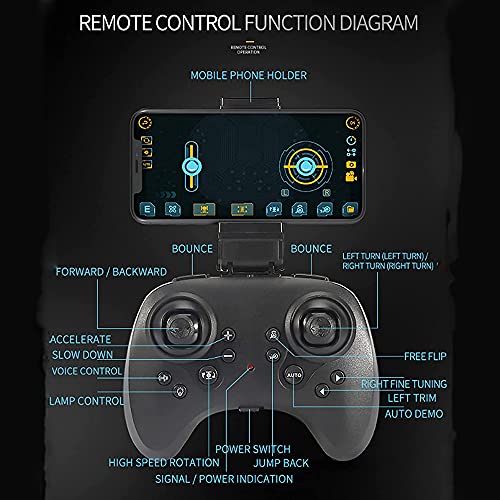 ADISVOT Coches RC Coche de Control Remoto de Alta Velocidad de 2,4 GHz con luz/música Coche de Acrobacias con cámara Todo Terreno Coche electrónico Coche de Juguete eléctrico para Todos y niños