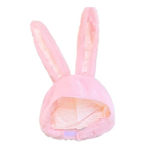 Adore store Dibujos Animados de Conejo Sombrero Divertido movible Peluche Cabeza de Cabeza Cosplay Foto Accesorios Rosa, joyería para Mujeres