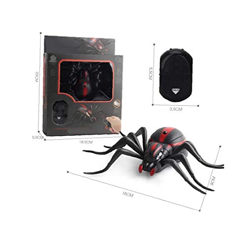 Adore store Simulación eléctricos de inducción de araña Juguetes de Control Remoto Artificial araña teledirigido infrarrojo niños de Juguete 9915 Tipo 1pc