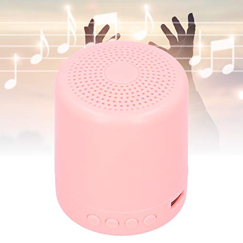 Agatige Altavoz Bluetooth, Altavoz Inalámbrico Portátil al Aire Libre Mini Altavoz de Alta Fidelidad Caja USB/Tarjeta de Memoria/FM Fiesta en casa(Rosa)