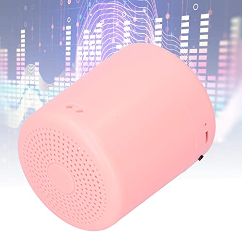 Agatige Altavoz Bluetooth, Altavoz Inalámbrico Portátil al Aire Libre Mini Altavoz de Alta Fidelidad Caja USB/Tarjeta de Memoria/FM Fiesta en casa(Rosa)