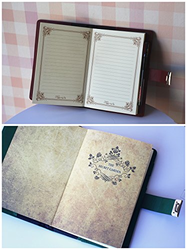 Ai-life Retro Vintage Cuaderno de Cuero PU Notebook Diario Planificado Organizador con Cerradura de Combinación, Diario Bloc de Notas Contraseña Cuaderno(200x130mm)