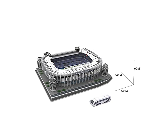 Aida Bz Rompecabezas 3D Estadio Santiago Bernabéu, Real Madrid Football Club DIY Ensamblar Juguetes Fans Souvenir Regalos