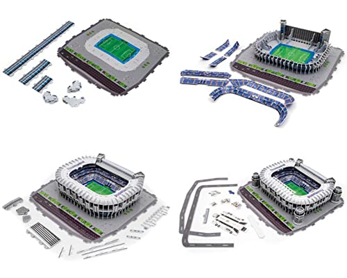 Aida Bz Rompecabezas 3D Estadio Santiago Bernabéu, Real Madrid Football Club DIY Ensamblar Juguetes Fans Souvenir Regalos