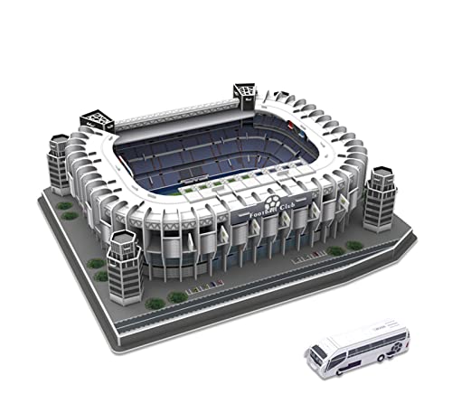 Aida Bz Rompecabezas 3D Estadio Santiago Bernabéu, Real Madrid Football Club DIY Ensamblar Juguetes Fans Souvenir Regalos