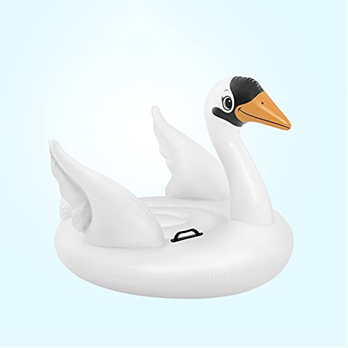 Aikchi Flotador inflable de la piscina del cisne, flotador del paseo del cisne, colchón hinchable de la balsa de la piscina, juguetes del agua del cisne para los niños pequeños