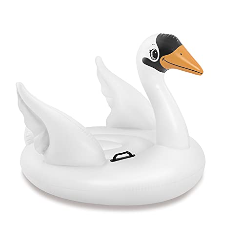 Aikchi Flotador inflable de la piscina del cisne, flotador del paseo del cisne, colchón hinchable de la balsa de la piscina, juguetes del agua del cisne para los niños pequeños