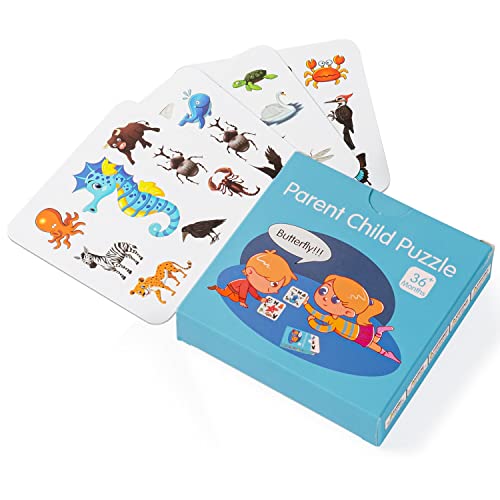 AININA Juego educativo Juegos de mesa Juego de reacción Promueve la memoria niños y niñas Juguete educativo niños a partir de 3 años 54 cartas