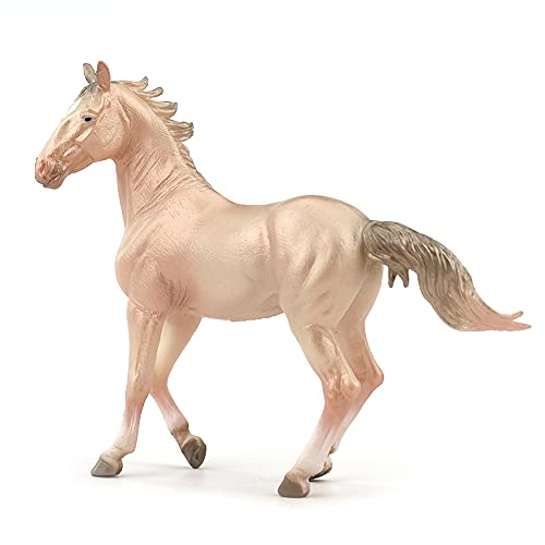 Akhal-teke Horses Niños Juguetes educativos para bebés, pintura a base de agua pintada a mano, regalos de cumpleaños, vacaciones, niños y niñas, modelos de animales de simulación, PVC seguro TPR