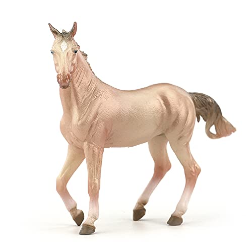 Akhal-teke Horses Niños Juguetes educativos para bebés, pintura a base de agua pintada a mano, regalos de cumpleaños, vacaciones, niños y niñas, modelos de animales de simulación, PVC seguro TPR