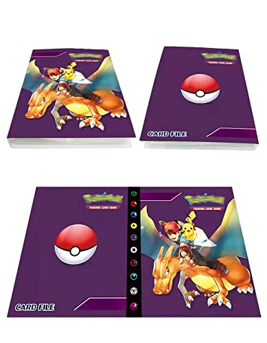 Álbum de recortes compatible con tarjetas de Pokemon, álbum de recortes, grande, tarjetas de colección, álbum de tarjetas, soporte para tarjetas, compatible con Pokémon, puede 240 tarjetas