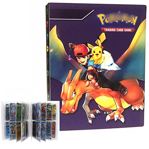 Álbum de recortes compatible con tarjetas de Pokemon, álbum de recortes, grande, tarjetas de colección, álbum de tarjetas, soporte para tarjetas, compatible con Pokémon, puede 240 tarjetas