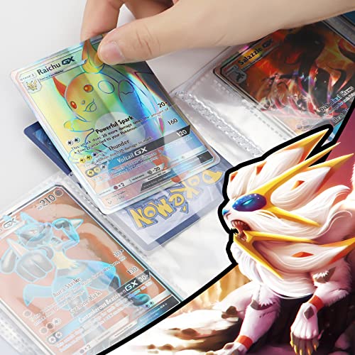 Álbum Titular de Tarjetas, Carpeta Pokemon Tarjetas, Album Protectora de Doble Cara de Tarjeta Pokemon, Libro de Cartas GX EX Colección, 30 páginas 240 Tarjetas Capacidad