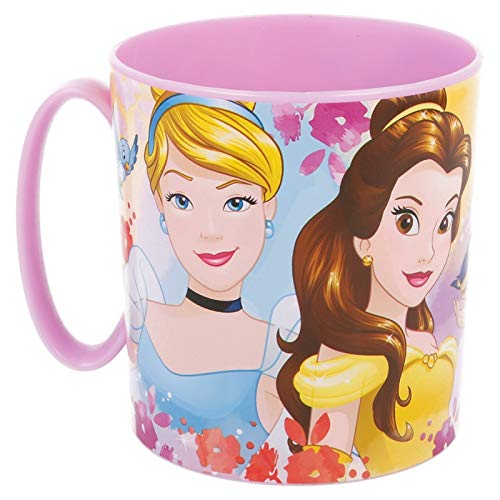 ALMACENESADAN 2239; Taza Micro Disney Princesas; Capacidad 280 ml; Producto de plástico. No BPA.