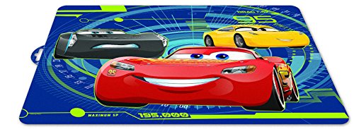 ALMACENESADAN 2460; mantele Individual Disney Cars Azul; Dimensiones 43x29 cm; Producto de plástico; No BPA