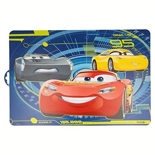 ALMACENESADAN 2460; mantele Individual Disney Cars Azul; Dimensiones 43x29 cm; Producto de plástico; No BPA