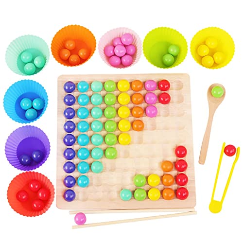 Almencla Clips Beads Game Preescolar Juguetes de Desarrollo Unisex Niños Niños Preescolar