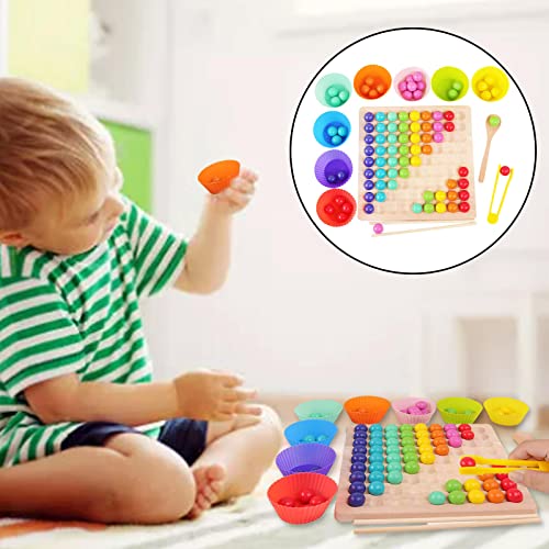 Almencla Clips Beads Game Preescolar Juguetes de Desarrollo Unisex Niños Niños Preescolar