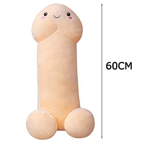 Almohada, divertida almohada suave rellena peluche de peluche de peluche regalos de refuerzo creativo, almohada rellena suaves juguetes de peluche (inhalado). 60CM