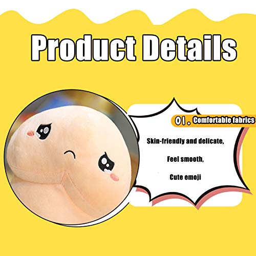 Almohada, divertida almohada suave rellena peluche de peluche de peluche regalos de refuerzo creativo, almohada rellena suaves juguetes de peluche (inhalado). 60CM