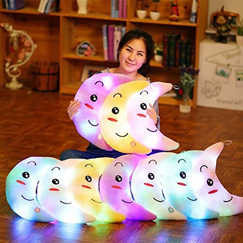 Almohada luminosa estrella cojín colorido brillante almohada muñeca de felpa led juguetes de luz regalo para niña niños Navidad felpa luz juguetes