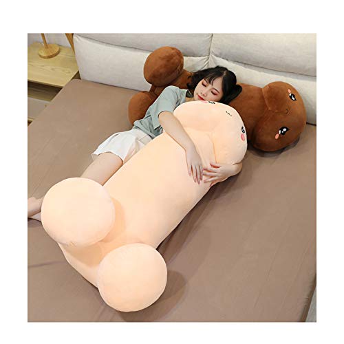 Almohada rellena suave juguetes de peluche, divertida almohada suave relleno peluche de peluche juguete creativo reforzante regalos (80 cm)