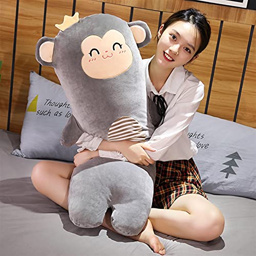 Almohadas de lectura lumbares Lindo peluche de peluche almohada de cuerpo animal, pello suave Lanzamiento largo almohada Lifelike Animal Almohadas de peluche juguete ( Color : Pig , Size : 100cm )