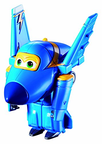 Alpha Animation & Toys- Super Wings YW710030 Mini Transform a Bots Jerome Flugzeug, Color negro, azul, amarillo ( , color/modelo surtido