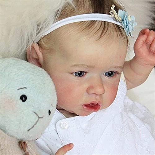 ALWWL Muñecas Bebé Reborn, Muñeca Recién Nacida, Recién Nacido Bebés Renacidos, para Niños y Niñas Regalo de Cumpleaños y Juguetes de Navidad, 56cm/22 Pulgadas