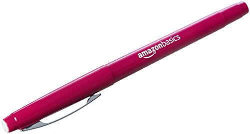 Amazon Basics - Rotuladores de punta de fieltro, colores surtidos, paquete de 12