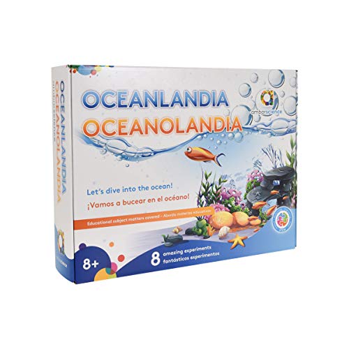 ambarscience- Oceanolandia - Juego Stem Educativo y de exploración de la Vida Marina. 8 experimentos para niños 8+. (Ambar Passion S.A. 108400020117)