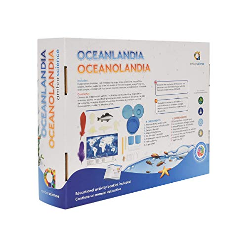 ambarscience- Oceanolandia - Juego Stem Educativo y de exploración de la Vida Marina. 8 experimentos para niños 8+. (Ambar Passion S.A. 108400020117)