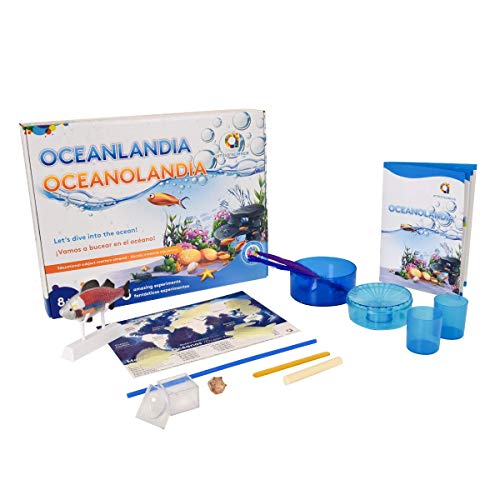 ambarscience- Oceanolandia - Juego Stem Educativo y de exploración de la Vida Marina. 8 experimentos para niños 8+. (Ambar Passion S.A. 108400020117)