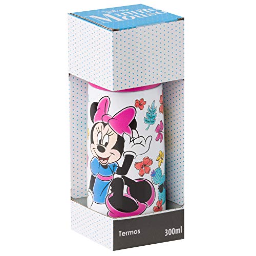 AMBITION Minnie Mouse - Termo de acero inoxidable (400 ml), diseño de Cactus Disney