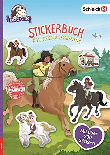 AMEET Schleich Horse Club - Libro de pegatinas para amantes de los caballos, diseño de caballos