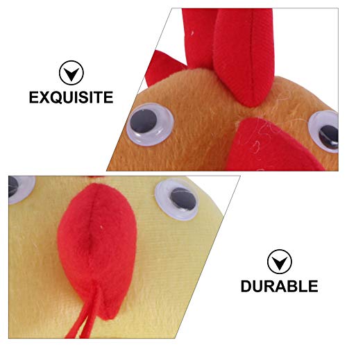 Amosfun Juego de 4 diademas de pollo, sombrero de gallina, disfraz de animal, accesorio para disfraz de gallina, para fiestas de Pascua