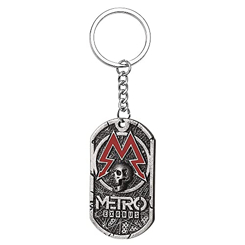 AMOZ Upgrade Metro Exodus 2033 Collar Colgante Llavero Regalo Accesorio Hombres Mujeres Joyería de Moda, Llavero,Llavero