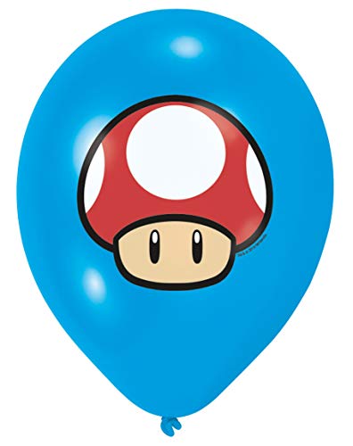 Amscan 9901999 Super Mario Bros - Globos de látex (6 unidades)