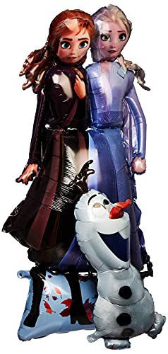 Amscan Anagrama 4039201 - Globo de aluminio Disney Frozen 2 Elsa Anna & Olaf - 58 pulgadas