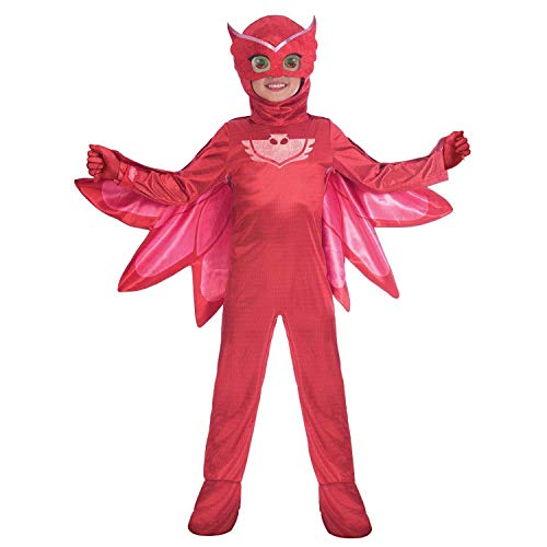 Amscan - Disfraz PJ Mask Owlette Luxe - Talla para 7-8 años - Multicolor - Modelo n. 7AM9902962