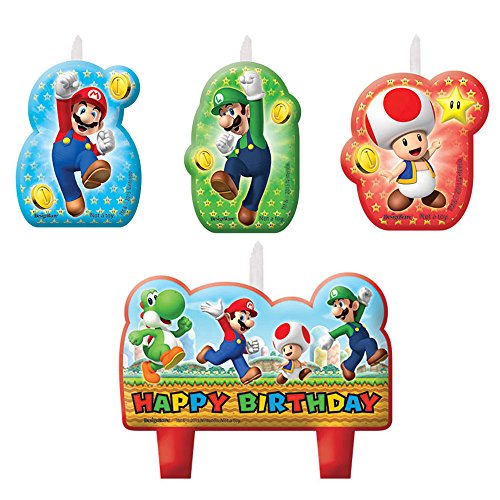 amscan - Velas de cumpleaños Mario Bros (171554)