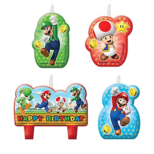 amscan - Velas de cumpleaños Mario Bros (171554)