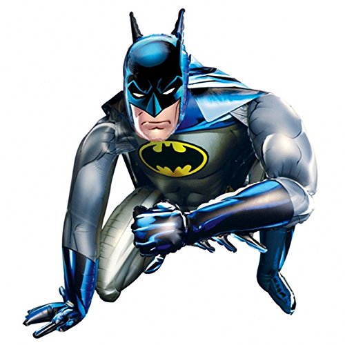 Anagram Globo gigante de Batman AirWalker de 91 cm, tamaño real, inflable, de 91 cm, para niños, fiesta de cumpleaños, regalo de superhéroe, DC Comics Hero