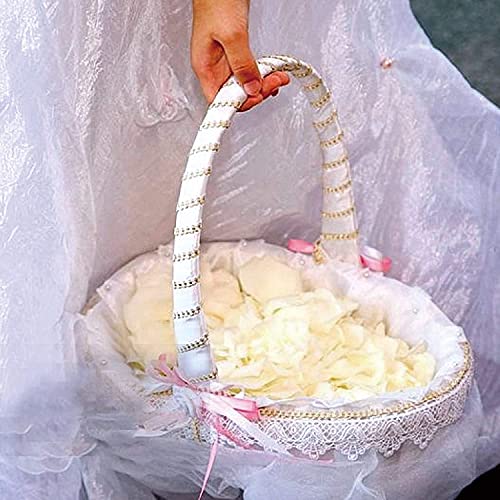 Anaoo 3000 Piezas Pétalos de Rosa Artificiales para Boda Decoración para el día de San Valentín, Proponer, Flores de Boda, Confeti, Dispersión de Mesa, Color Crema