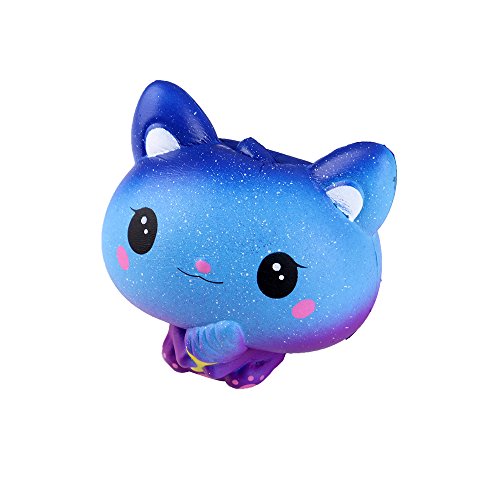 Anboor 3.9 "Squishies Cat Galaxy Helado Kawaii Suave Crecimiento Lento Perfumado Animal Squishies Alivio del estrés Juguetes para ni?os Colección de Regalos