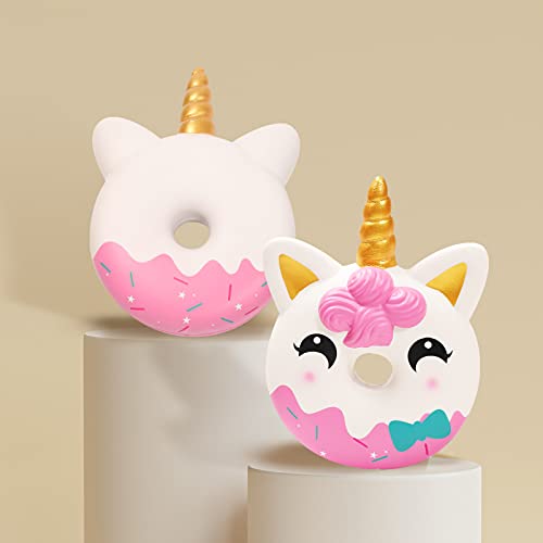 Anboor Squishies Kawaii Lentamente Subiendo Colección Unicornio Juguetes Antiestrés Apoyos del Partido y Juego Navidad Regalos de Broma Apto para Ninos y Adultos (Rosado, 13 Pulgadas, Gigante)