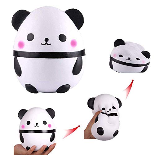 Anboor Squishies Panda Huevo Levantamiento Lento Kawaii Perfumado Suave Animal Squishies Juguetes